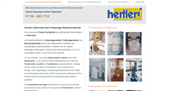 Desktop Screenshot of fliesen-naturstein-hertler.de